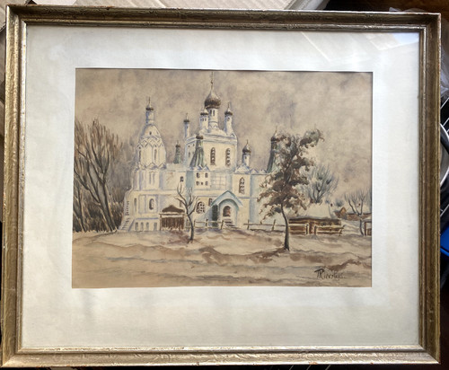 Aquarell kirche russisch - ::aquarell,